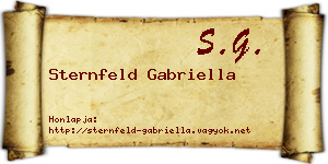 Sternfeld Gabriella névjegykártya