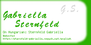 gabriella sternfeld business card